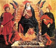 Andrea del Castagno Our Lady of the Assumption with Sts Miniato and Julian oil painting reproduction